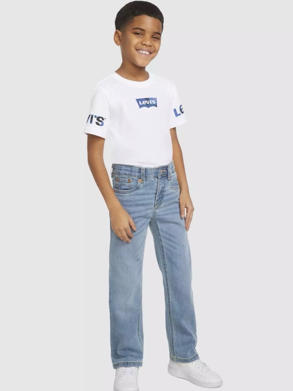 Levi’s Light blue straight-leg jeans for boys by evi